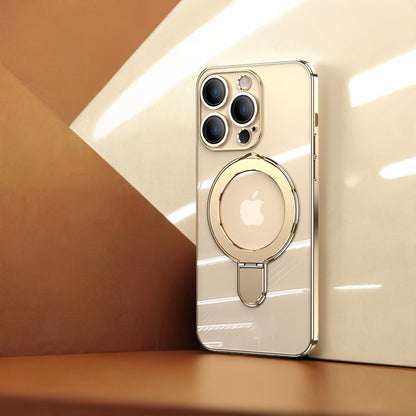 スマホケース MagSafe対応 iPhone ソフト ケース リング付き 耐衝撃 メッキ バンパー ストラップホール Eyemaq