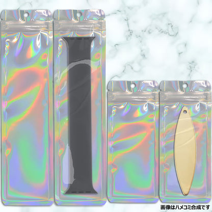 縦長 アルミ袋 ギフト袋 パッケージ ラッピング ジップロック チャック袋 包装 透明窓 保存 小分け 厚手 出品お役立ち 2サイズ